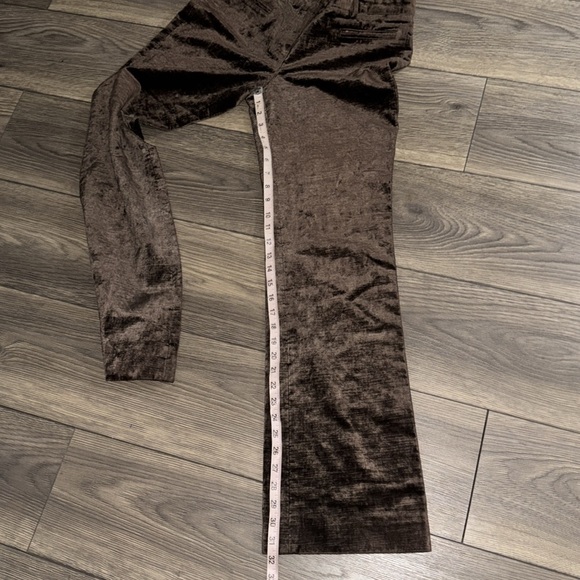 Italian rich colored brown velvet trousers by Kulson size 40 is a us size 8-10 - Picture 8 of 14